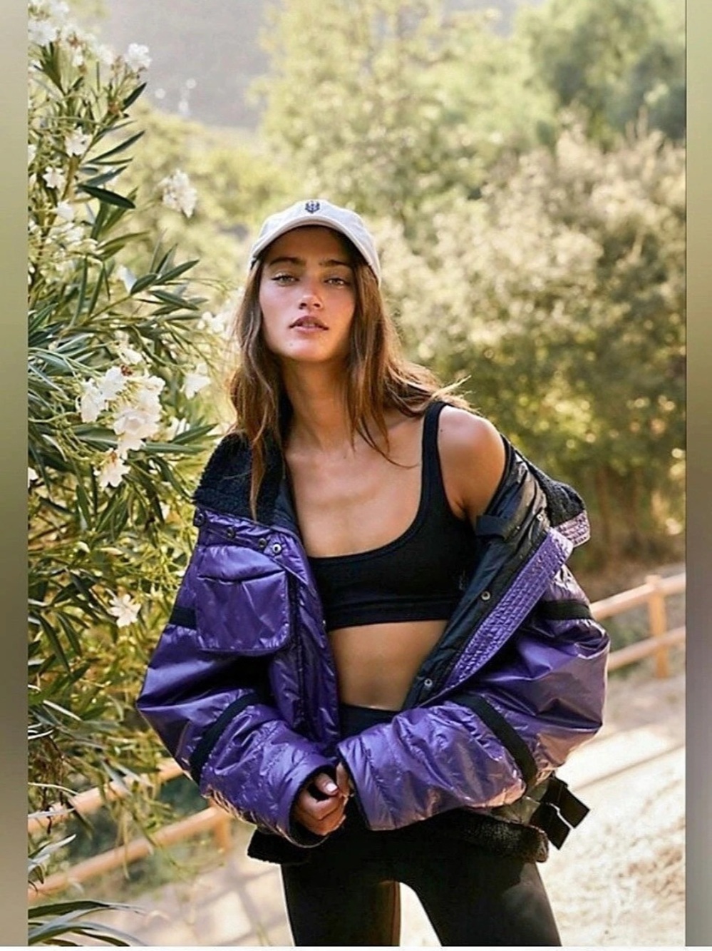 Free People FP Movement Vagabond Fleece Bomber Small NWT